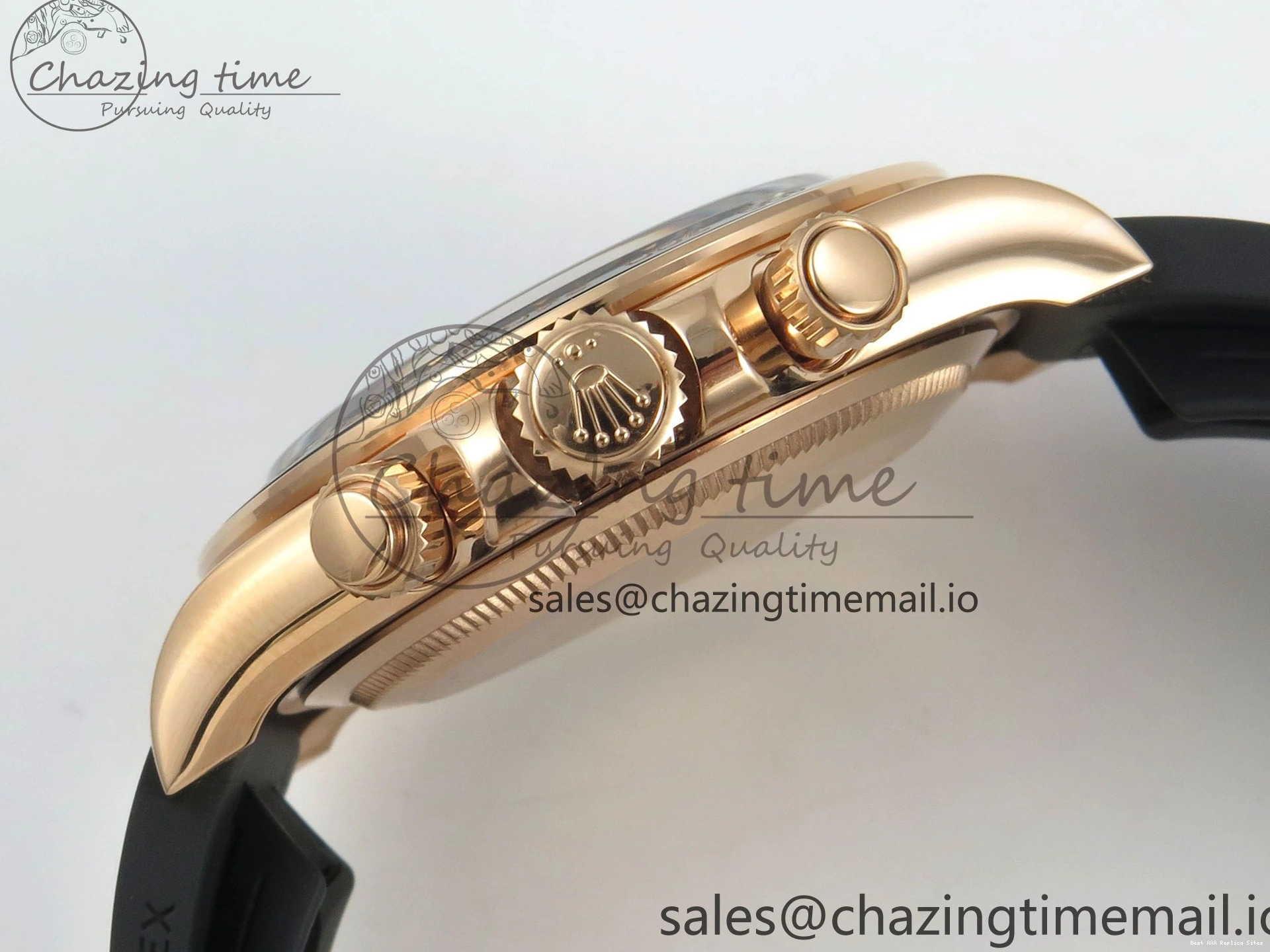 AAA Replica Watches 126515 Best VSF Black 114 (Weighted) 1:1 V2 Dial Oysterflex RG EasyCare Strap on Daytona Edition VS4131 0113